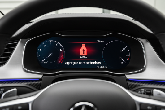 Cuadro de coche moderno error adblue